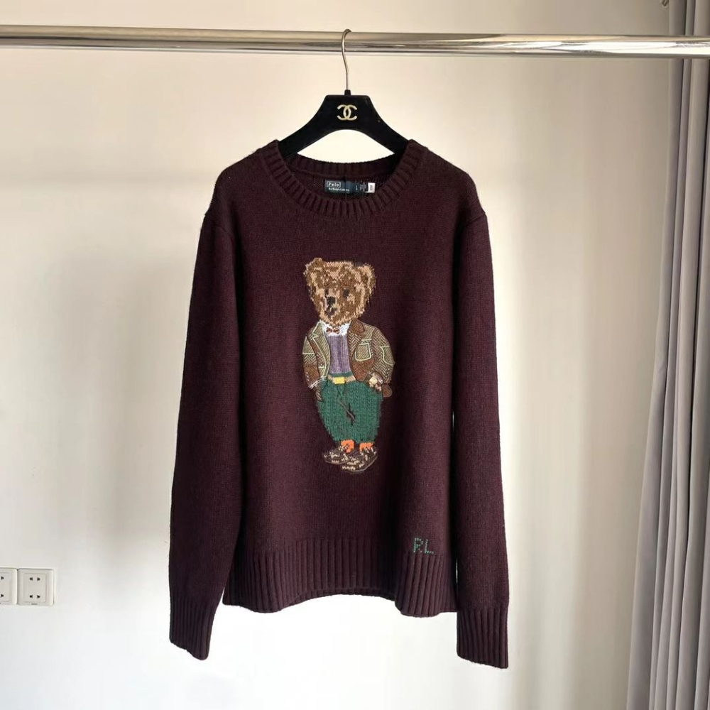 Polo by Ralph Lauren Women's Red Bear Sweater